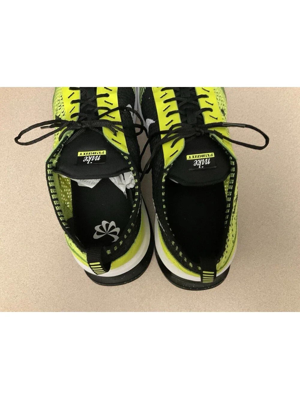 Mens Nike Air Max Flyknit Racer “Volt” Running Shoes. Size 15. Great Condition!!